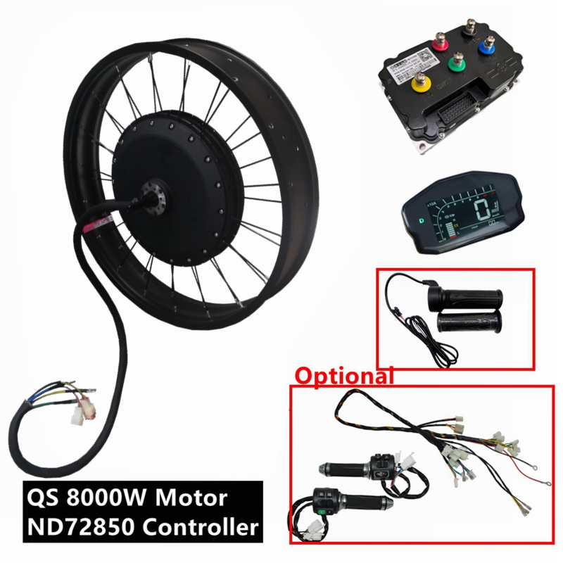 72V 8000W Brushless Hub Motor - Kit de Bicicleta Elétrica NBpower/QS273 V3