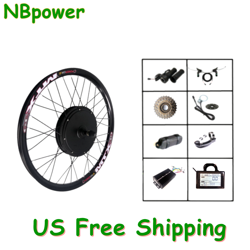Dual Motor Ebike Kit 2000W - Bicicleta elétrica Conversão Kit, Ebike Hub