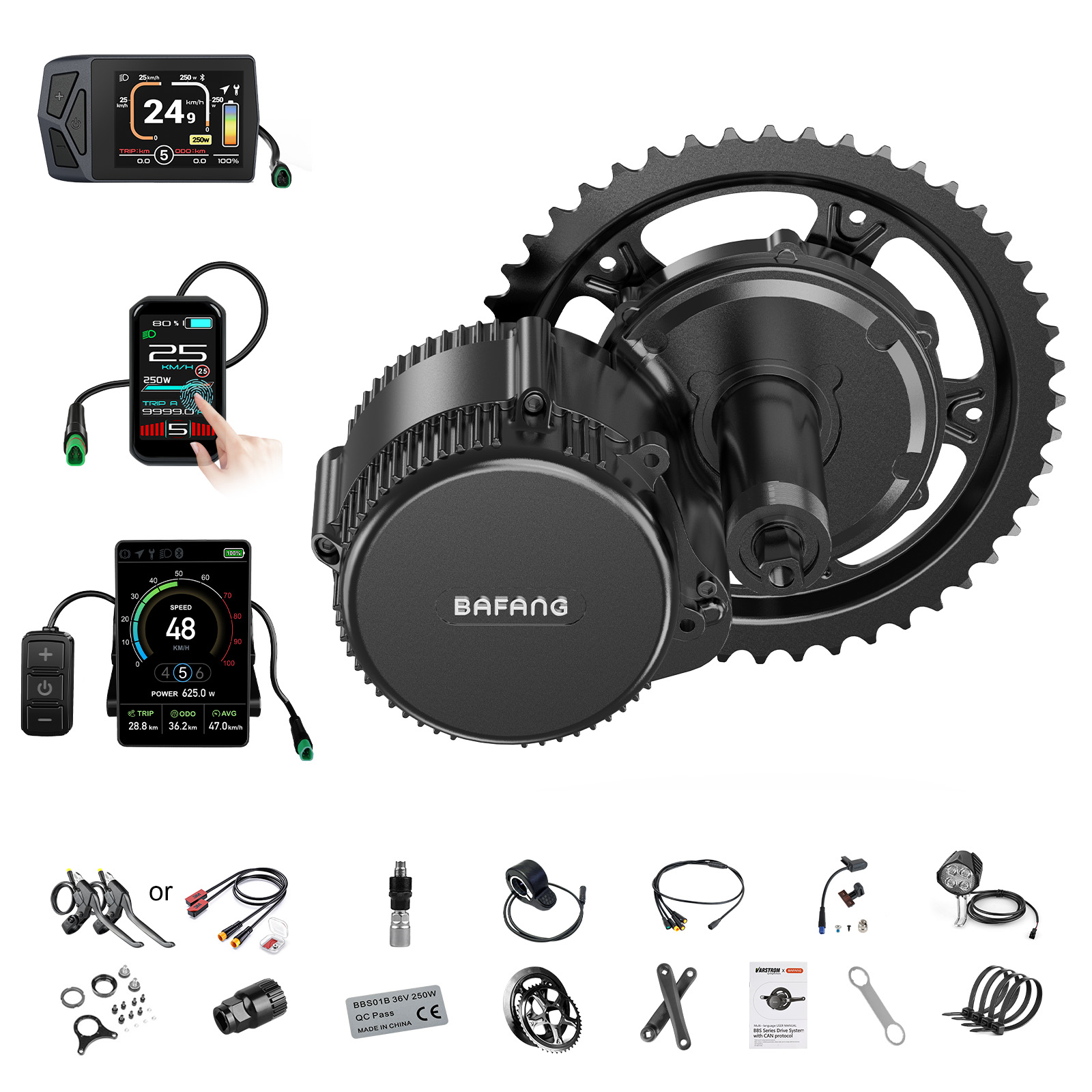 Central Motor Kit With Torque Sensor 500W - [Envio Local EUA] Kit Motor Central