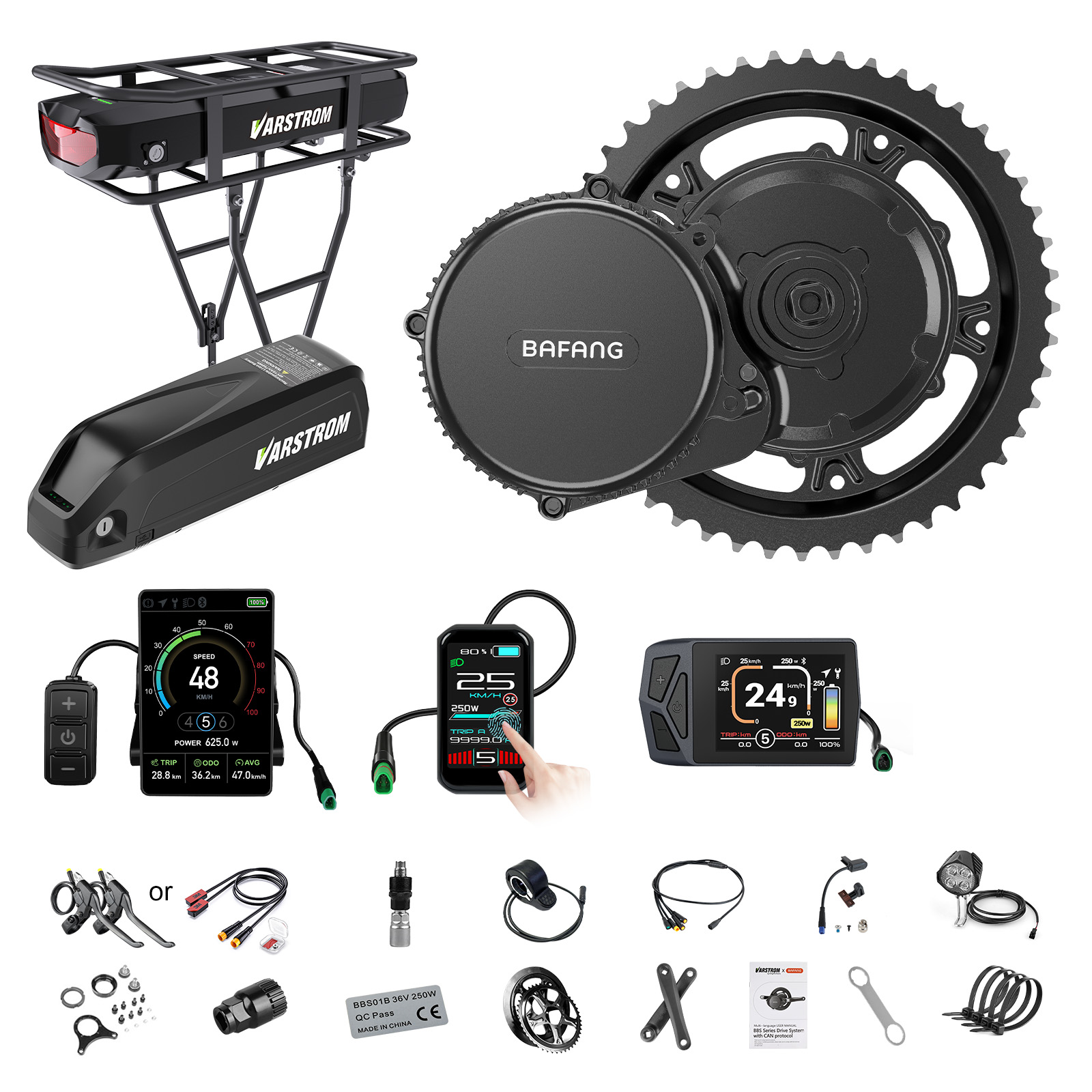Torque Sensor Mid Drive Motor Kit - [Envio dos EUA] Kit de Motor