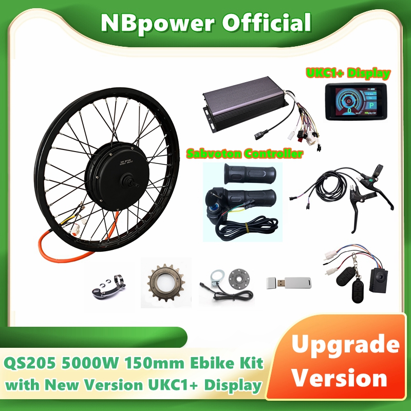 5000W Hub Motor Kit 72V - Nbpower/qs205 5000w v3 150mm motor da