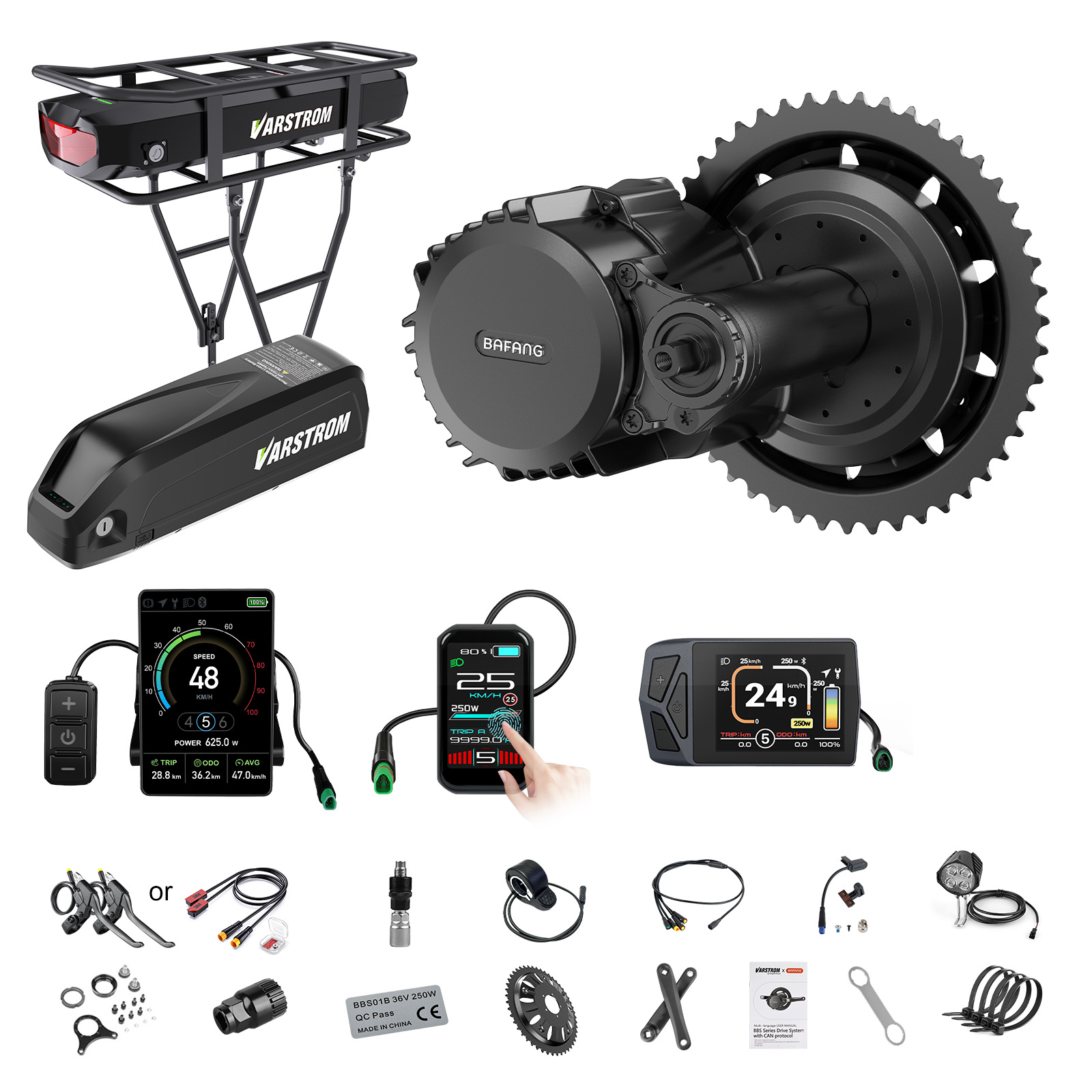 Torque Sensor Mid Drive Motor Kit - [Envio dos EUA] Kit de Motor