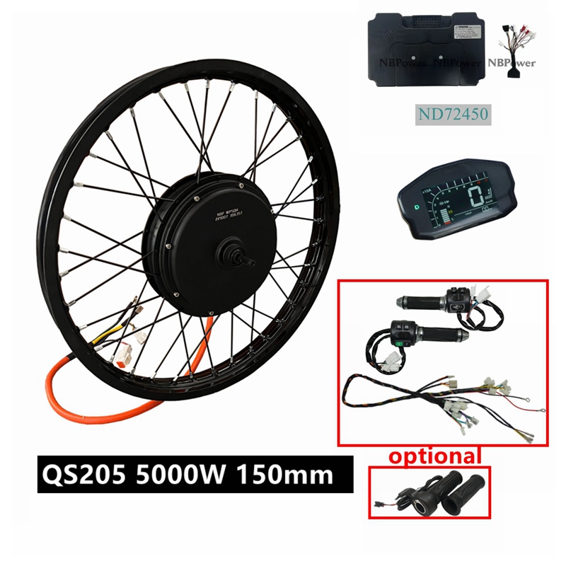 5000W Hub Motor Kit 72V - Kit de Bicicleta Elétrica NBpower/QS205 V3