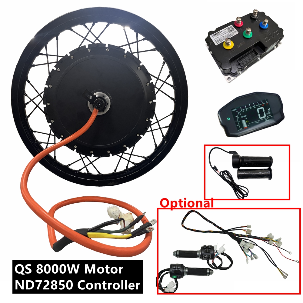 72V 8000W Brushless Hub Motor - Nbpower/qs273 v3 72v 8000w ebike kit