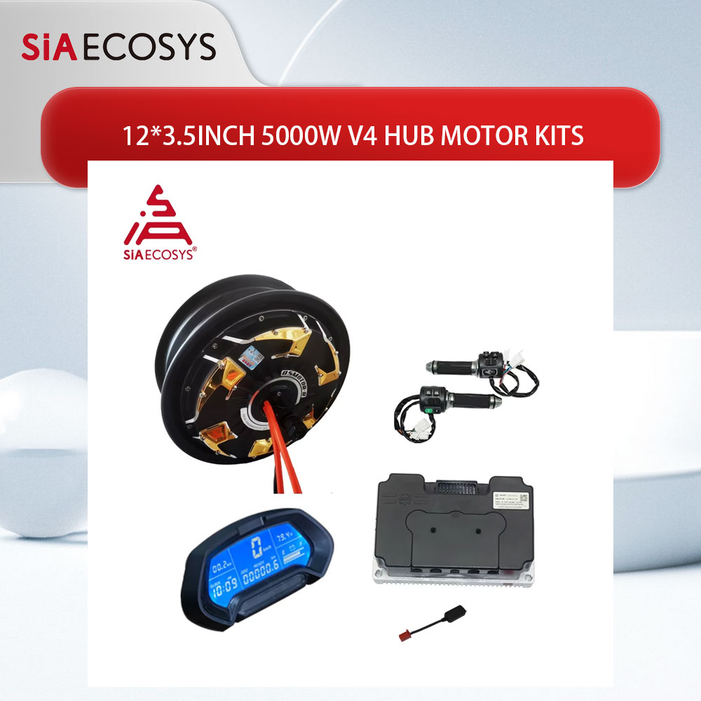 5000W Hub Motor Kit 72V - Motor qs 12*3.5 polegadas 5000w v4