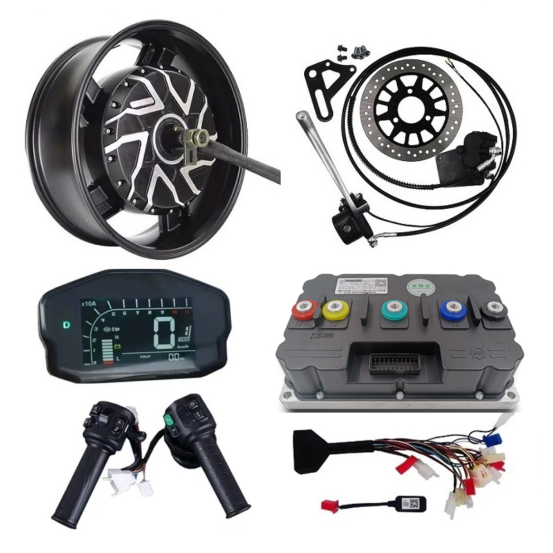 12000W Electric Motorcycle Hub Motor - Kits de Motor Elétrico para Motocicletas