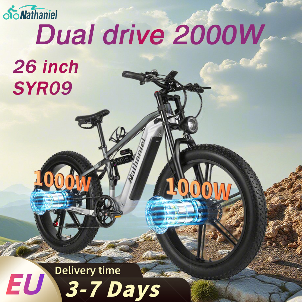 Nathaniel SYR09 Bicicleta Elét - Dual Motor Ebike Kit 2000W avaliação e preço