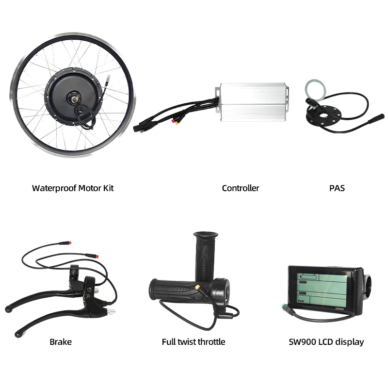 Novo kit de conversão elétrica - 12000W Electric Motorcycle Hub Motor avaliação e preço