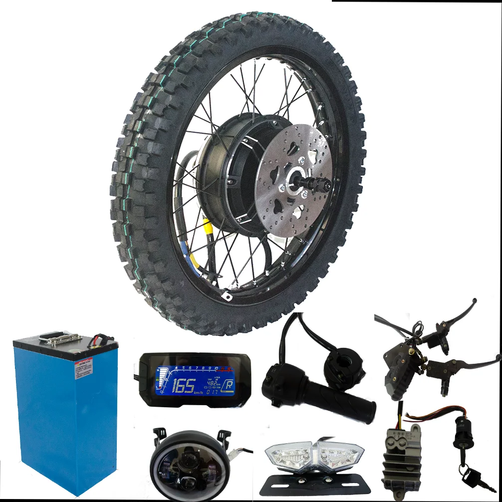 Novo kit de conversão elétrica - 12000W Electric Motorcycle Hub Motor avaliação e preço