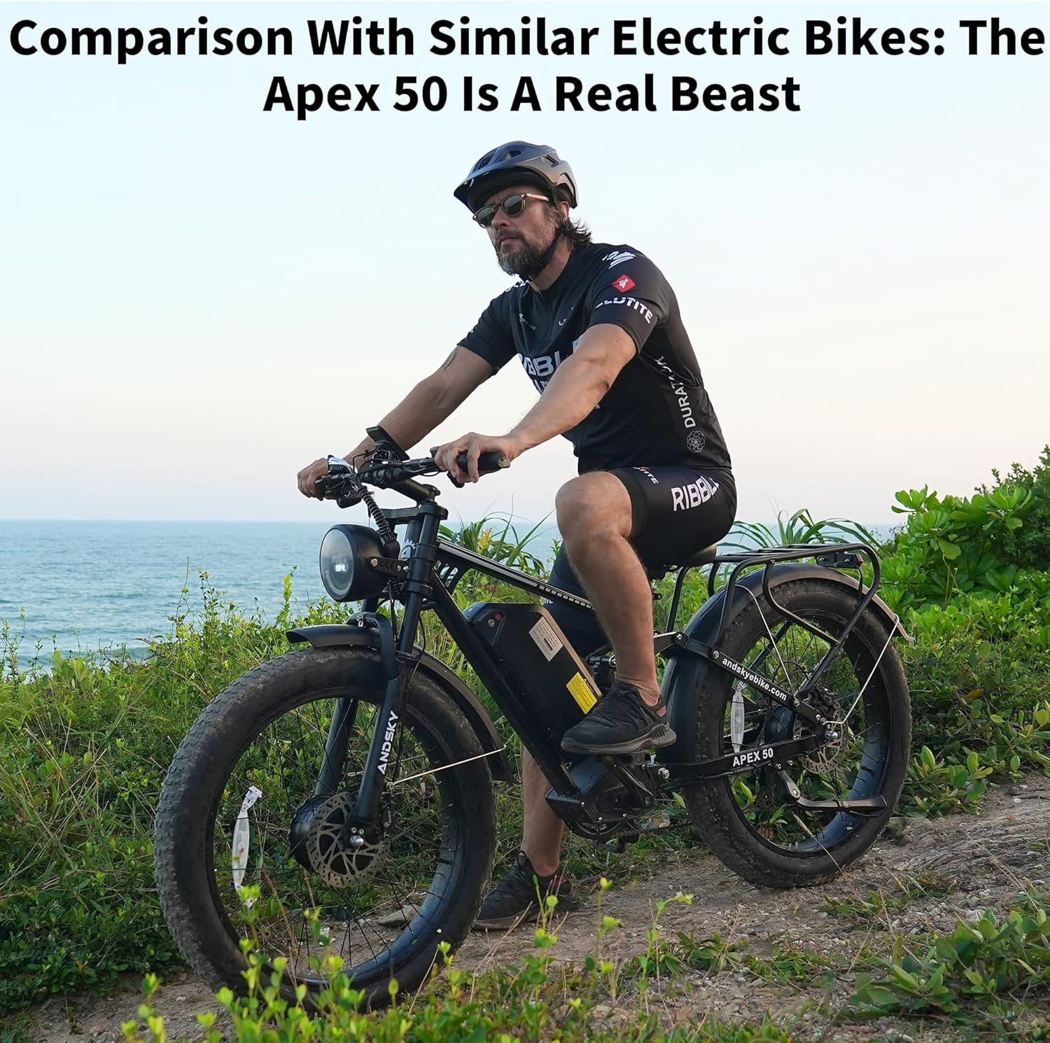 Bicicleta Elétrica ANDSKY Apex - 48V 1500W Rear Hub Motor With Battery avaliação e preço