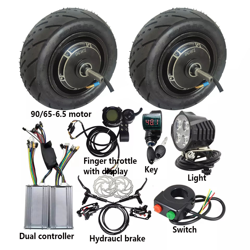 Kit de conversão Ebike 48V 200 - Dual Motor Ebike Kit 2000W avaliação e preço