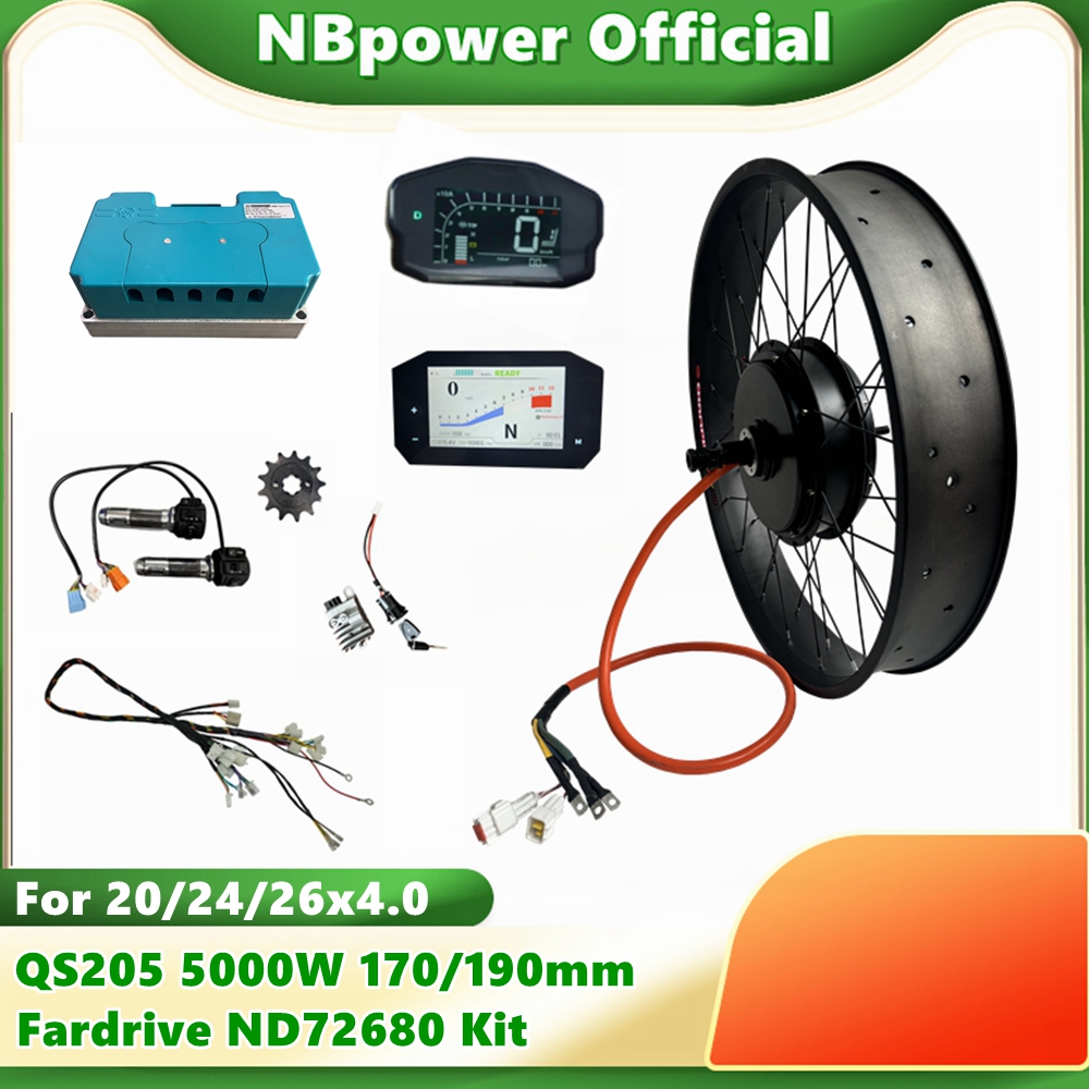 NBpower QS205 72V 5000W 170/19 - 5000W Hub Motor Kit 72V avaliação e preço