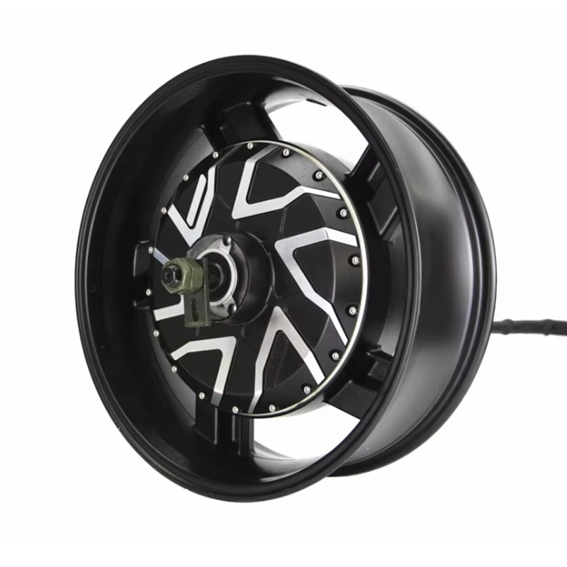 Motor qs 12000w 17x6.0 polegad - 12000W Electric Motorcycle Hub Motor avaliação e preço