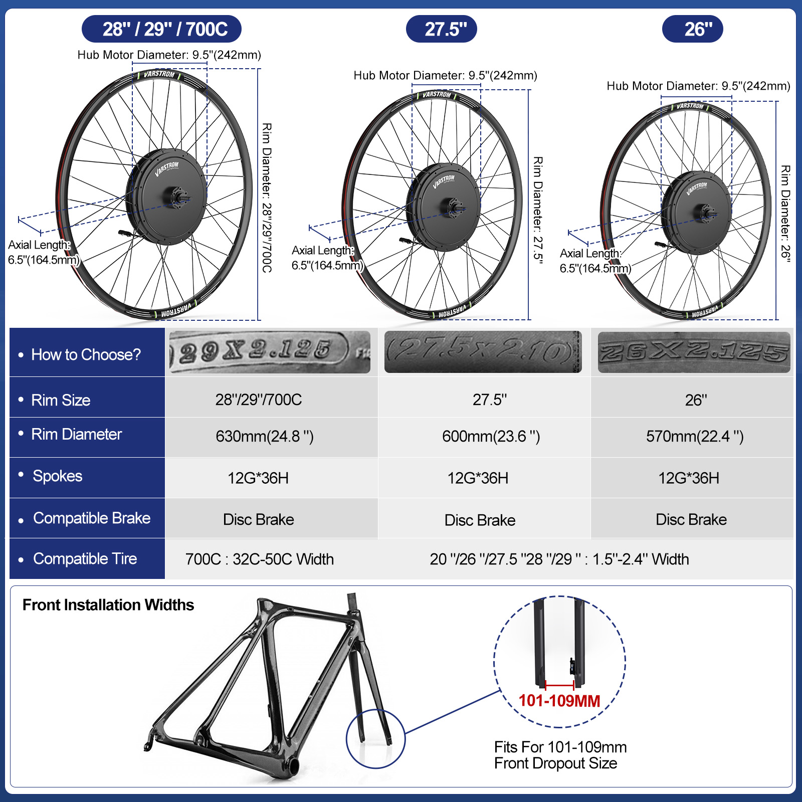 [Estoque EUA] Kit de Bicicleta - 48V 1500W Rear Hub Motor With Battery avaliação e preço