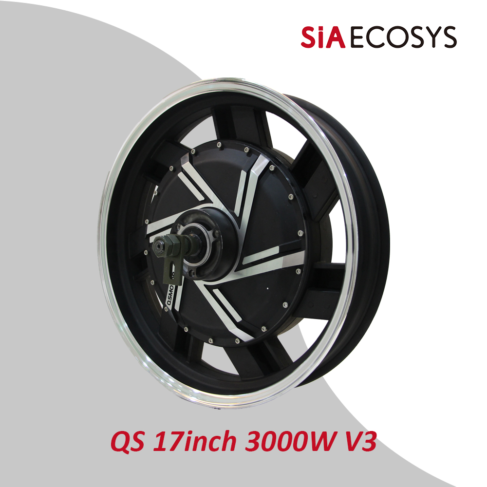 Motor Elétrico Brushless QSMOT - 17 Inch Motorcycle Rim Hub Motor 72V avaliação e preço