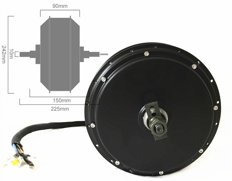 Qs205 v3 48-72v 5000w 3.5t/5t  - 5000W Hub Motor Kit 72V avaliação e preço